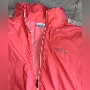3X Columbia Bright Coral Outdoor Jacket windbreaker